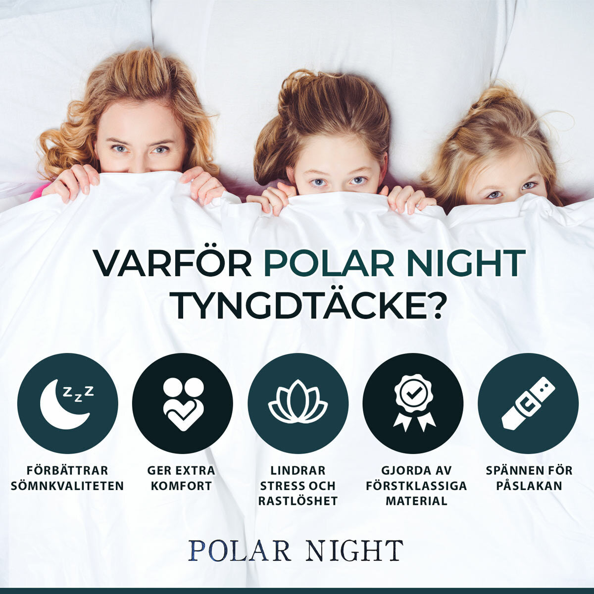 
              Polar Night Weighted blanket 200x220cm (12-16kg)
